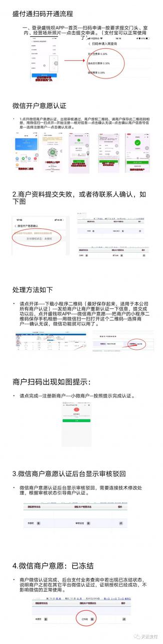 盛付通电签注册流程、扫码功能开通、WIFI连接教程